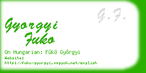 gyorgyi fuko business card